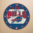 Buffalo Bills 12in Art Glass Clock NFL Football Fan Shop Sports Team Merchandise