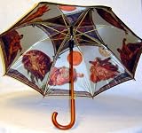 Sistine Chapel by Michelangelo Full Size Stick Art Umbrella with Automatic Push Button Opening, Great Gift Idea