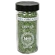 Morton & Bassett Organic Chives, .14-Ounce Jars (Pack of 3)