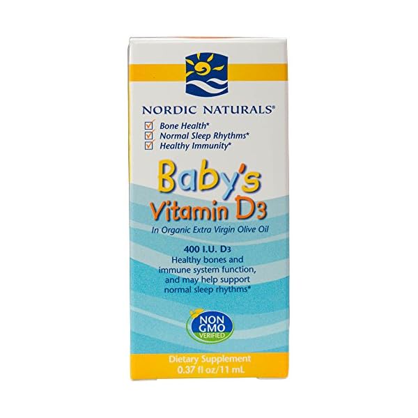 Nordic Naturals Baby’s Vitamin D3 Drops, Healthy Bones and Immune