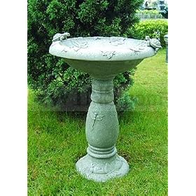 Country Gardens Solar Birdbath Fountain - 29 H by Bird Baths