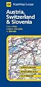 Austria, Switzerland and Slovenia (AA Road Map Europe Series)