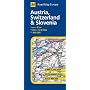 Austria, Switzerland and Slovenia (AA Road Map Europe Series)