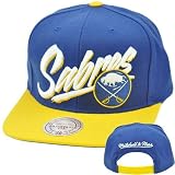 NHL LNH Mitchell Ness Throwback Vice Script Snapback Hat Cap NE93 Buffalo Sabres
