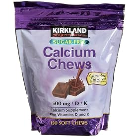 Kirkland Signature Sugar-Free Calcium Chews, 150-Count Soft Chews
