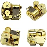 Gold Plating 18 Note Musical Movement---different Tunes Available (Tune is Canon in D)