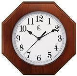 Geneva 9152G 9.5 Wood Wall Clock