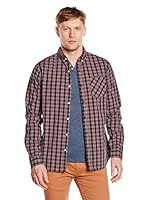 New Caro Camisa Hombre Scarlati (Azul / Rojo)