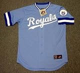 KANSAS CITY ROYALS 1980's Majestic Cooperstown Throwback Away Jersey