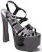 510P9xwGm L. SL75  Black Peep Toe Platform Stiletto High Heel Pumps Sz 6
