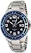 Casio Men's Core MTP1347D-2AV Silver Stainless-Steel Quartz Watch with Blue Dial