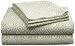 Regal Collection 300-Thread Count Kristie Medallion Cotton California King Sheet Set, Light Green