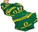 NCAA Oregon Ducks Adult Comfy Throw, Officially Licensed Blanket with Sleeves, "Stripes" Design