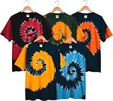 Youth Tie-Dyed Two-Color Spiral Short-Sleeve T-Shirt