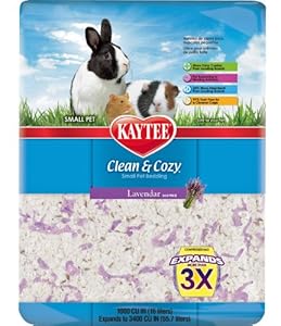 Kaytee Clean and Cozy Bedding, Lavender, 1000-Cubic-Inch