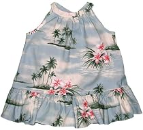 Plumeria Island Girl's/Infant Hawaiian Aloha Jumper (Cabana) in Blue