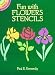 Books : Fun with Flowers Stencils (Dover Little Activity Books)