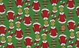 Robert Kaufman 'How the Grinch Stole Christmas' on Green Cotton Fabric By the Yard