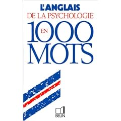 L'Anglais de la psychologie en 1000 mots