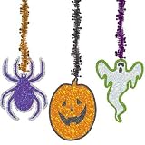 Halloween Tinsel Hanging Decoration, 3pk