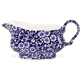 Queen's China Blue Calico 13-Ounce Gravy Boat by 