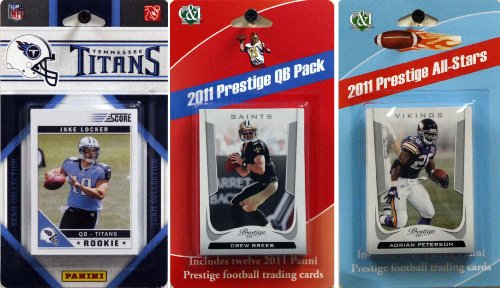 NFL Tennessee Titans Licensed 2011 Score Team Set with Twelve Card 2011 Prestige All-Star and Quarterback Set