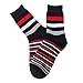 5 Pack Colorful Stripe Cotton Ankle CasualCrew Socks Vintage Style Sport Sock, Large