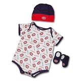 Montreal Canadiens Newborn Baby 3-pc Gift Set Size 6-9Months