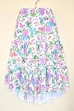 short tiered skirt/floral print