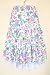 Apparel : short tiered skirt/floral print