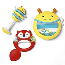 Skip Hop Baby Explore and More Musical Instrument Rattle Shaker Toy Set For Babies, Multi
