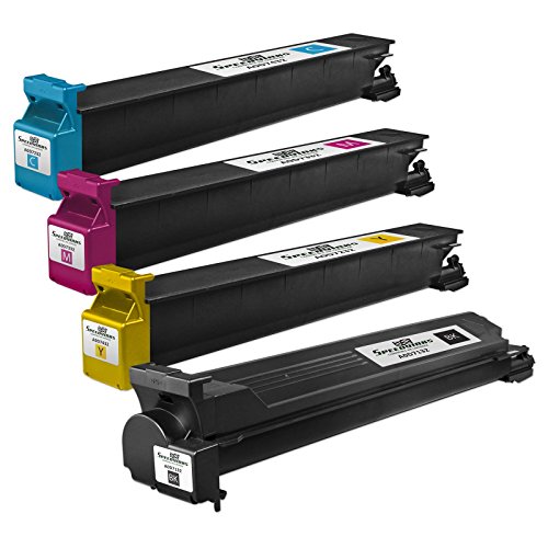 Speedy Inks - 4 pack Compatible Toner Cartridge Set Replacement For Konica Minolta Bizhub C203, C253, C353 - TN213K TN213C TN213M TN213Y