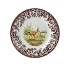 Spode Woodland American Wildlife 8-Inch Salad Plate, Mule Deer