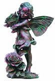 GSI Homestyles Lillian Fairy Statuary H Bronze Patina, 21 inch