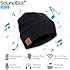 Soundbot SB210 HD Stereo Bluetooth 4.1 Wireless Smart Beanie Headset Musical Knit Headphone Speaker Hat Speakerphone Cap,built-in Mic (BLK)