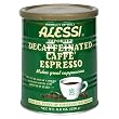 Alessi Decaf Espresso Ground Coffee, 8.8-Ounce Cans (Pack of 6)