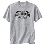 T-Shirt Heather Gray  Attitude Martiniquais  Martinique Country