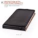 Caseflex iPhone 6 Plus Case Black Genuine Leather Flip Cover