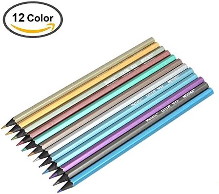 iBayam Fine Art 12 Pcs Colored Drawing Pencils Non-toxic Coloring Painting Set for Adults Beginners Artist Sketching Writing Book