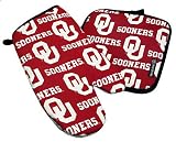 OU Oklahoma Sooners Oven Mitt Potholder Set Gifts & Gift Ideas