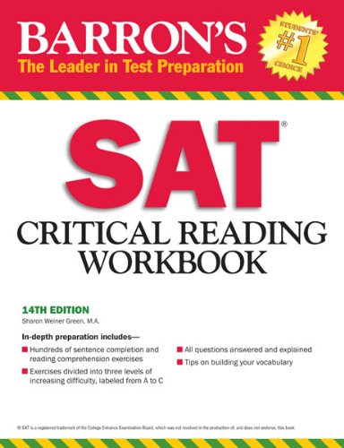 SAT Critical Reading Workbook, 14th edition (Critical Reading Workbook for the Sat)