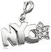 Sterling Silver Diamond NYC Charm