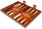 Manopoulos Baduk Backgammon Set with Baduk Interior - Large