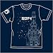 マクロス SDF-1Tシャツ インディゴ サイズ:S