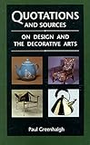Quotations and sources on design and the decorative arts