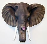Realisting Looking Elephant Wall Mounted Face Head