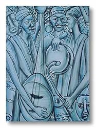 Music Makers by Prince E. Okuku 18"x24" Art Print Poster African-American