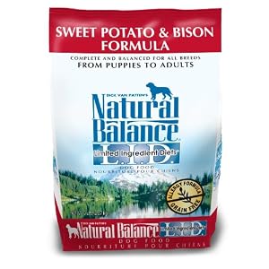 Natural Balance Sweet Potato and Bison Formula Dog Food, 5-Pound Bag