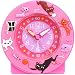Baby Watch - Reveils Les Chats - Réveil - Quartz Analogique - Cadran Rose Foncé