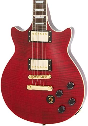 Epiphone EGGNBCGH3 Genesis Deluxe Pro Solid-Body Electric Guitar, Black Cherry